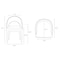 Manhattan Comfort 7-PieceRockaway 70.86 Dining Set with 6 Carrington Chairs in Natural and Light Grey 6-DT02DC089AR-NALG - alternate 9